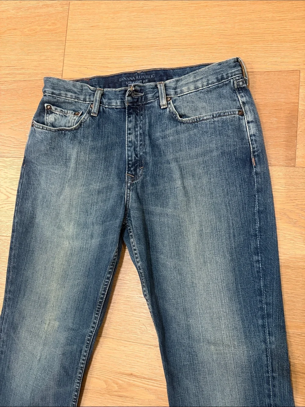Banana Republic Men's Medium Blue Straight Fit Jeans W33 L32 33x32